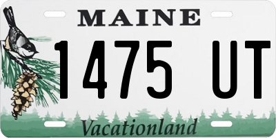 ME license plate 1475UT