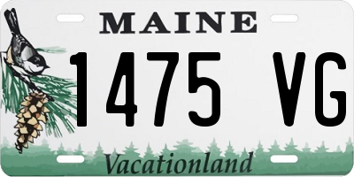 ME license plate 1475VG