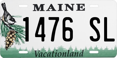 ME license plate 1476SL
