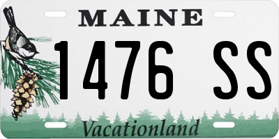 ME license plate 1476SS
