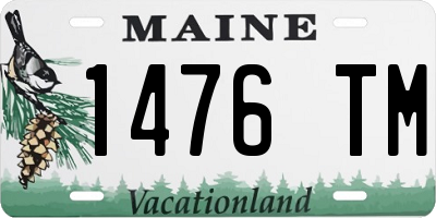 ME license plate 1476TM