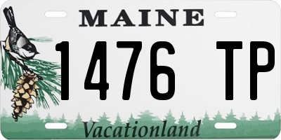 ME license plate 1476TP