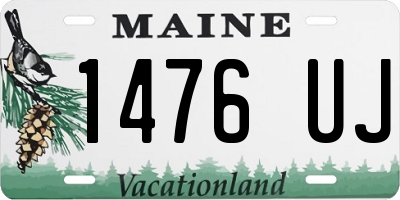ME license plate 1476UJ