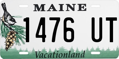 ME license plate 1476UT