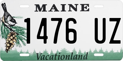 ME license plate 1476UZ