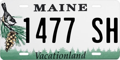 ME license plate 1477SH