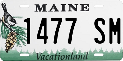 ME license plate 1477SM