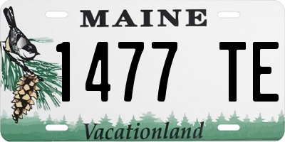 ME license plate 1477TE