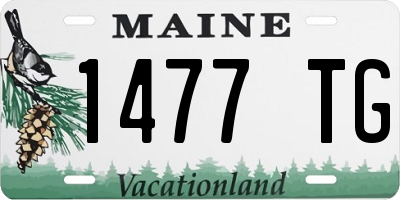 ME license plate 1477TG