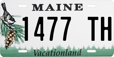 ME license plate 1477TH