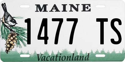 ME license plate 1477TS
