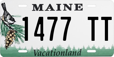 ME license plate 1477TT