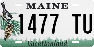 ME license plate 1477TU