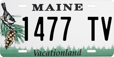 ME license plate 1477TV