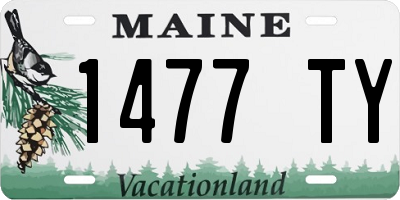 ME license plate 1477TY