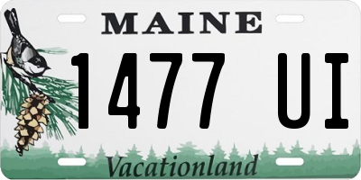 ME license plate 1477UI