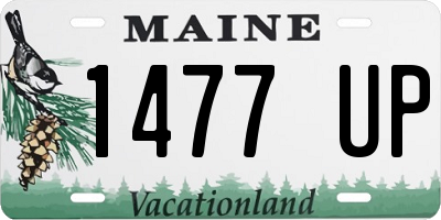 ME license plate 1477UP