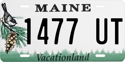 ME license plate 1477UT