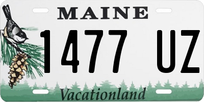 ME license plate 1477UZ