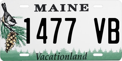 ME license plate 1477VB