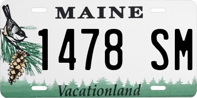 ME license plate 1478SM