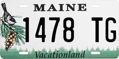 ME license plate 1478TG