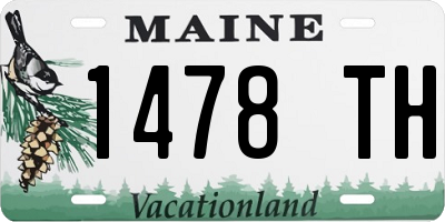 ME license plate 1478TH