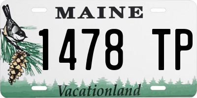 ME license plate 1478TP