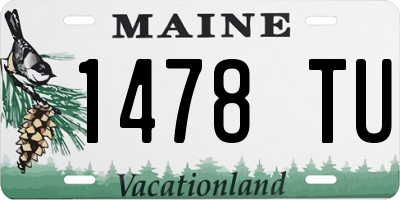 ME license plate 1478TU