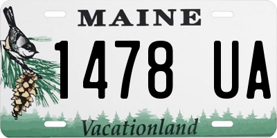 ME license plate 1478UA