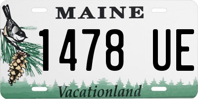 ME license plate 1478UE