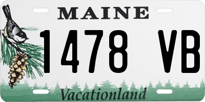 ME license plate 1478VB