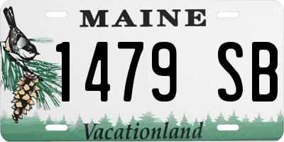 ME license plate 1479SB