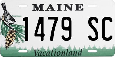 ME license plate 1479SC