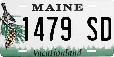 ME license plate 1479SD