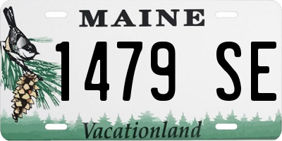 ME license plate 1479SE