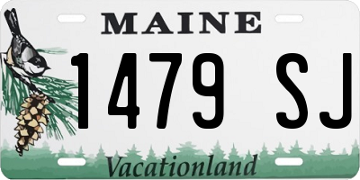 ME license plate 1479SJ
