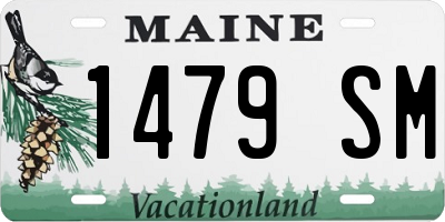 ME license plate 1479SM