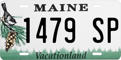 ME license plate 1479SP