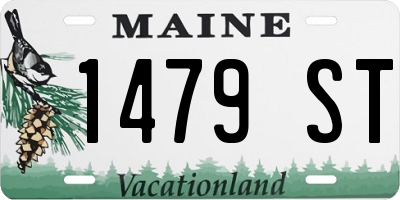 ME license plate 1479ST