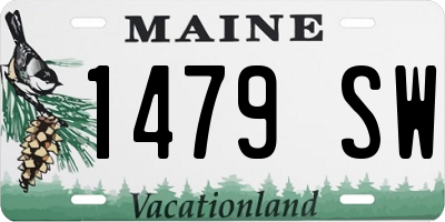 ME license plate 1479SW