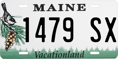 ME license plate 1479SX
