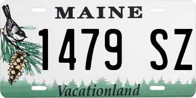 ME license plate 1479SZ