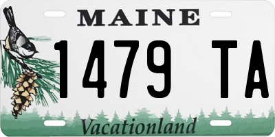 ME license plate 1479TA