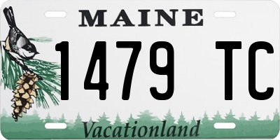 ME license plate 1479TC