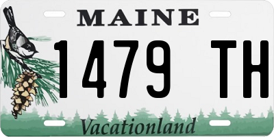 ME license plate 1479TH