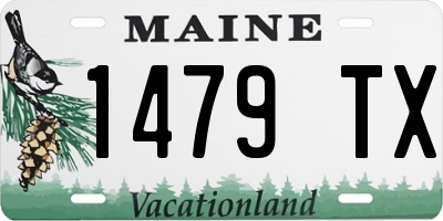 ME license plate 1479TX