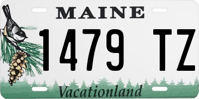 ME license plate 1479TZ