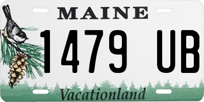 ME license plate 1479UB