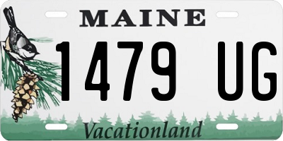 ME license plate 1479UG